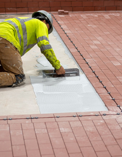 industrial tile flooring in dairy plant