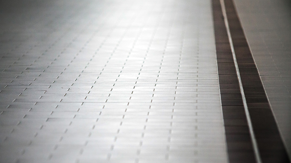 Service area flooring at Jaguar auto dealership