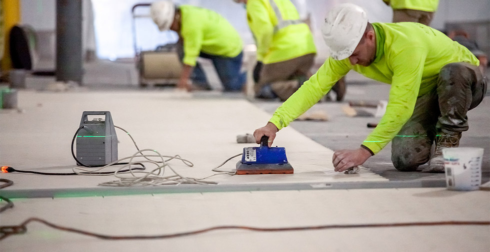 industrial flooring in dairy plant