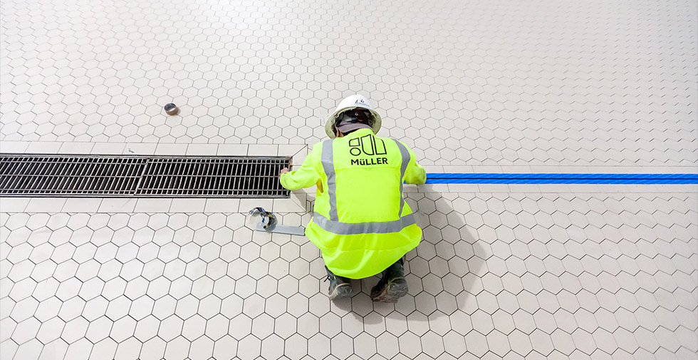 industrial flooring in dairy plant