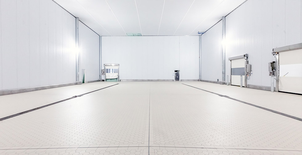 industrial flooring in dairy plant