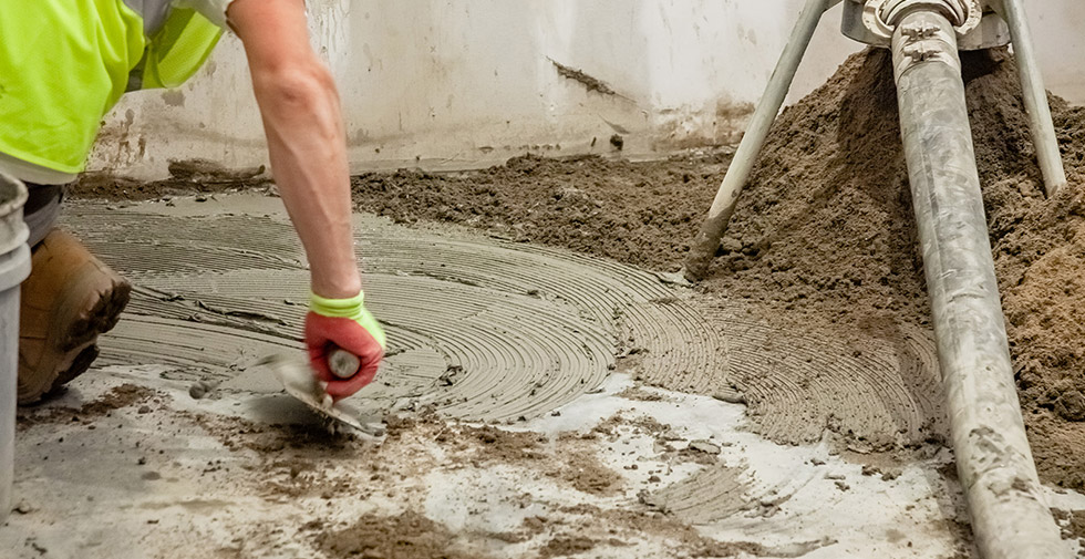 industrial flooring in dairy plant