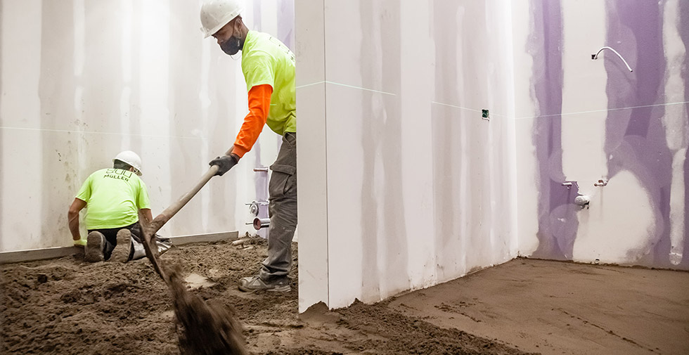 industrial flooring in dairy plant