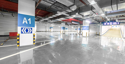 commercial epoxy flooring in garage