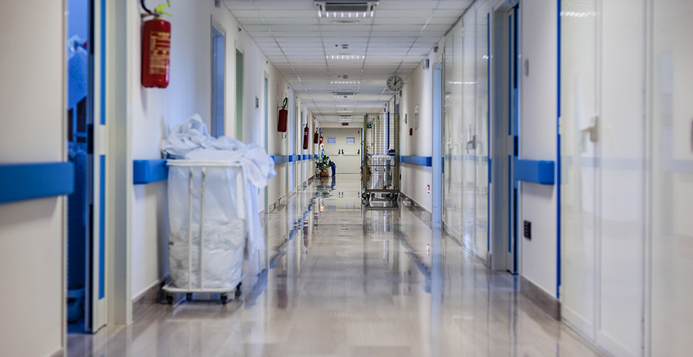 commerical tile flooring in hospital