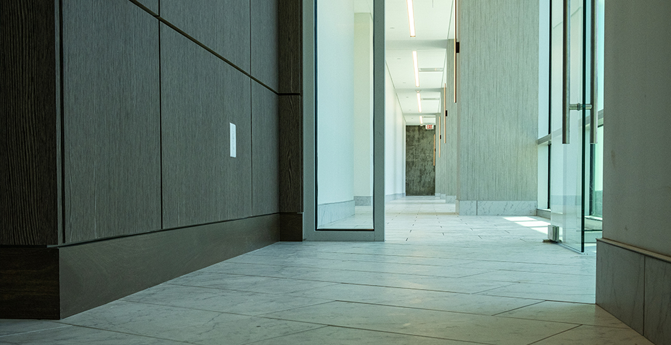 commercial flooring in office space