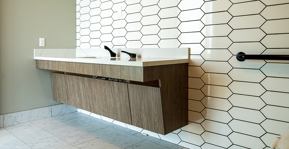 commercial flooring in office space
