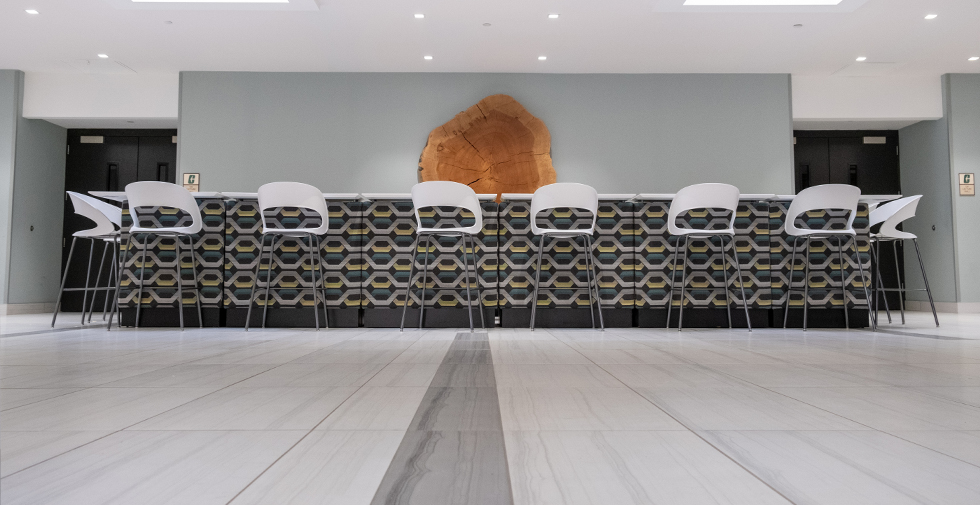 commercial tile flooring in university