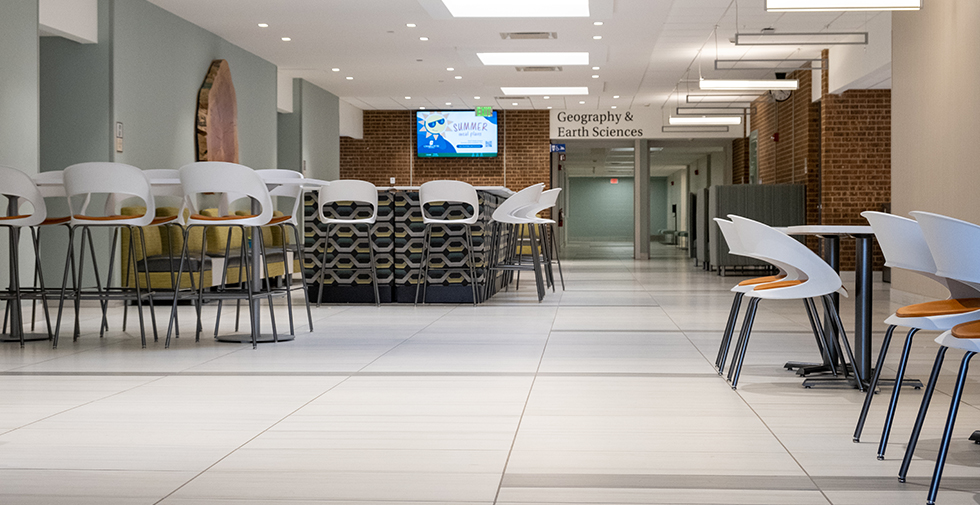 commercial tile flooring in university