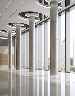 auto service department polished concrete flooring systems