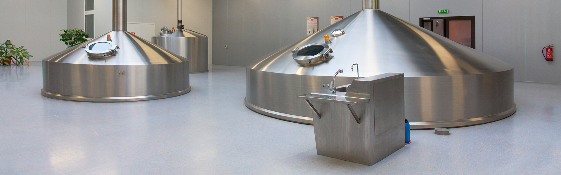 industrial tile epoxy flooring in brewery