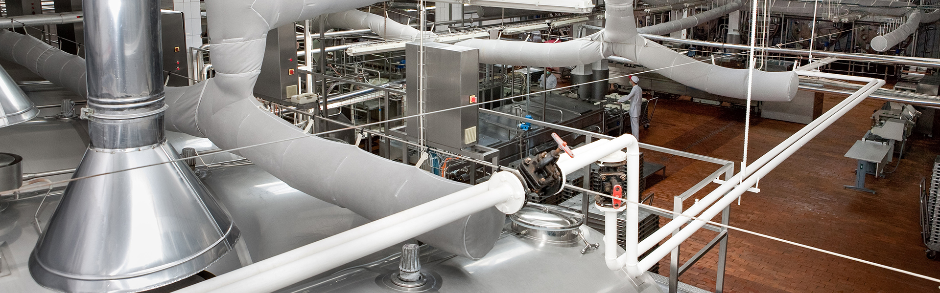 industrial tile flooring in dairy plant